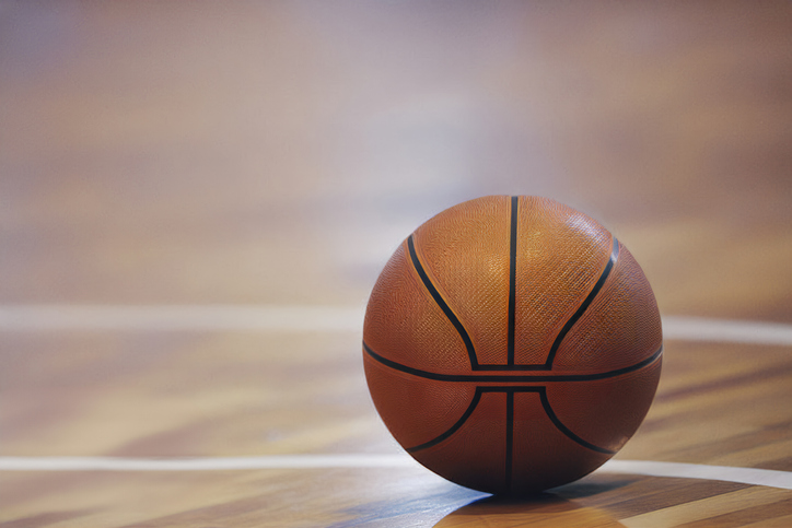 Stellar Celebrity Basketball Game - Close-up image of basketball ball
